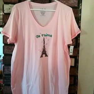 LALA NWT Pink nightgown, sz lg